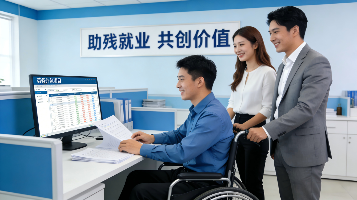 銅川殘疾人助殘就業勞務外包